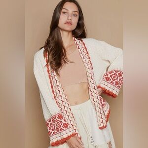 NWOT POL Autumn Breeze Chenille Cardigan Sweater